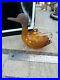 Vintage-1940-s-Antique-Amber-Cased-Glass-Duck-Decanter-Brass-Head-from-Austria-01-ac