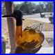 Vintage-1940-s-Art-Deco-Amber-Glass-Duck-Decanter-AUSTRIA-Figural-8-5-01-zfzh