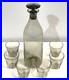Vintage-1950s-Mid-Century-Leerdam-Glass-Decanter-Barware-Set-Never-Used-MIB-01-vzty