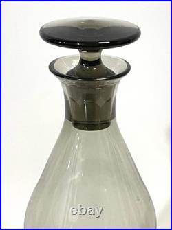 Vintage 1950s Mid Century Leerdam Glass Decanter Barware Set Never Used MIB