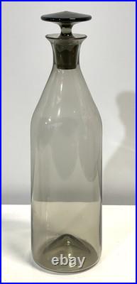 Vintage 1950s Mid Century Leerdam Glass Decanter Barware Set Never Used MIB