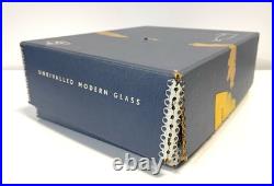 Vintage 1950s Mid Century Leerdam Glass Decanter Barware Set Never Used MIB