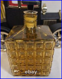 Vintage 1960's Ford Model T 1915 Liquor Decanter Japan Music Box with Shot Glasses