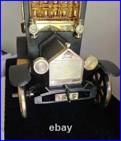 Vintage 1960's Ford Model T 1915 Liquor Decanter Japan Music Box with Shot Glasses