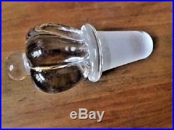 Vintage 1960's Holmegaard Denmark Kluk Kluk Bent Glass Decanter Original Owner