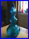 Vintage-1960s-Blue-Glass-Genie-Bottle-Squat-Italy-Decanter-Empoli-01-yhj