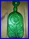 Vintage-1960s-Green-Glass-Empoli-Ressini-Sunflower-Wine-Decanter-with-lid-01-fhf
