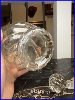 Vintage 1960s Swirl Glass Genie Bottle Decanter Mid-Century Modern Barware