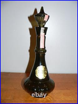 Vintage 1964 Jim Beam Green Smoke Glass Jeannie Genie Bottle Decanter (Empty)