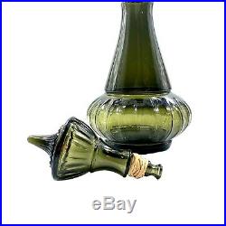 Vintage 1964 Jim Beam I Dream Of Jeannie Green Glass Genie Bottle Decanter 14