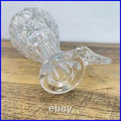 Vintage 1970 PRINCESS HOUSE Lead Crystal Glass Decanter High Top West Germany
