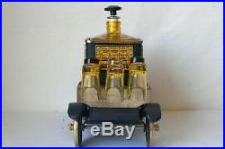 Vintage 1970's 1915 Ford Automobile Music Box Decanter with 6 Shot Glass Working