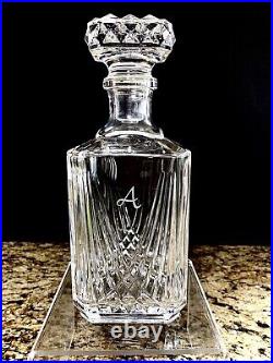 Vintage 1976 Cristal d'Arques Whiskey Liquor Decanter Crystal Stopper France A
