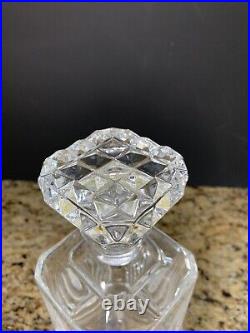 Vintage 1976 Cristal d'Arques Whiskey Liquor Decanter Crystal Stopper France A