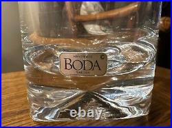 Vintage 1980s Kosta Boda Crystal Decanter from Sweden Never Been Used