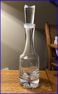 Vintage 1980s Kosta Boda Crystal Decanter from Sweden Never Been Used