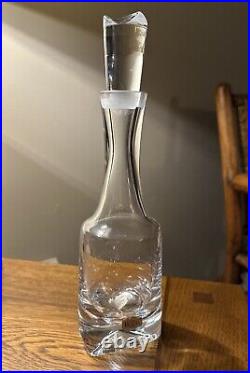 Vintage 1980s Kosta Boda Crystal Decanter from Sweden Never Been Used