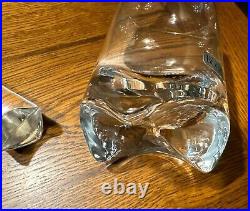 Vintage 1980s Kosta Boda Crystal Decanter from Sweden Never Been Used