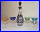 Vintage-5-piece-cut-to-clear-crystal-Czech-Bohemian-cut-glass-decanter-set-stems-01-drmg