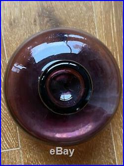 Vintage 50s BLENKO #565 Decanter Wayne HUSTED Lilac, Purple, Amethyst MCM