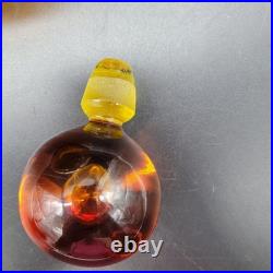 Vintage Amber Decanter With Stopper