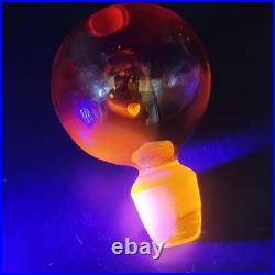 Vintage Amber Decanter With Stopper