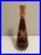 Vintage-Amber-Glass-Decanter-Etched-Eagle-Gold-Trim-Stopper-12-Mid-Century-01-ub