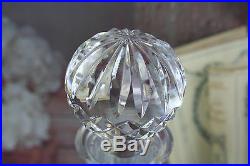 Vintage American Waterford Lismore crystal glass decanter