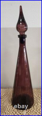 Vintage Amethyst Genie Bottle Decanter