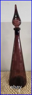 Vintage Amethyst Genie Bottle Decanter