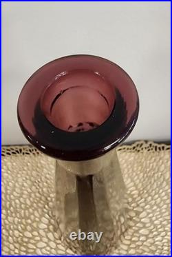Vintage Amethyst Genie Bottle Decanter