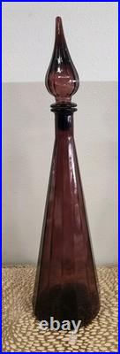 Vintage Amethyst Genie Bottle Decanter