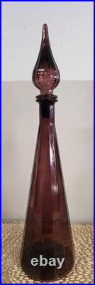 Vintage Amethyst Genie Bottle Decanter