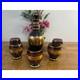 Vintage-Amethyst-Glass-Decanter-Set-Gold-Band-Barware-Cordial-Glasses-MCM-Bar-01-ttq