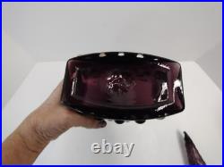 Vintage Amethyst Hand blown Genie Decanter