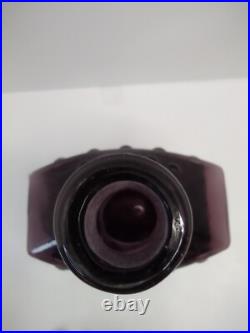 Vintage Amethyst Hand blown Genie Decanter
