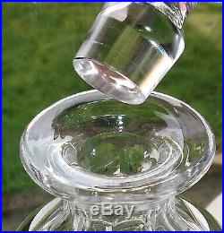 Vintage Anglo Irish Cut Crystal Glass Decanter Pair