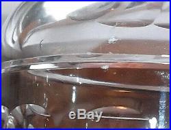Vintage Anglo Irish Cut Crystal Glass Decanter Pair Vintage Anglo Irish Cut Crystal Glass Decanter Pair