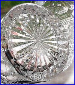 Vintage Anglo Irish Cut Crystal Glass Decanter Pair Vintage Anglo Irish Cut Crystal Glass Decanter Pair