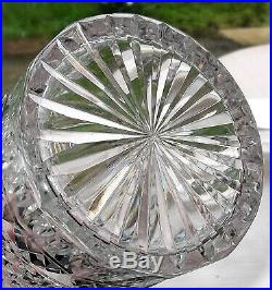 Vintage Anglo Irish Cut Crystal Glass Decanter Pair Vintage Anglo Irish Cut Crystal Glass Decanter Pair