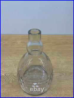Vintage Antique Clear Cut Crystal Glass Liquor Decanter With Stopper Baccarat