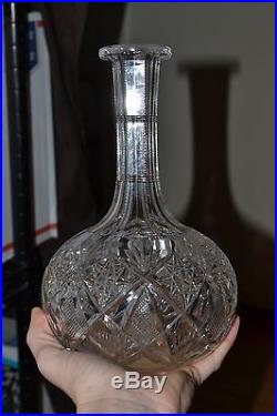 Vintage / Antique Cut Crystal Decanter with Stopper