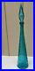 Vintage-Aqua-Blue-Hobnail-Empoli-Art-Glass-Bottle-23-Tall-01-quh