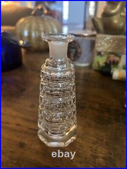 Vintage Art Deco Crystal Glass Carafe Art Deco Glass