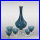 Vintage-Aseda-Blown-Glass-Teal-Blue-Decanter-5-Cordials-Set-Made-in-Sweden-01-hjz