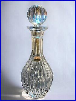 Vintage Atlantis Crystal Decanter with Stopper, 10 1/4