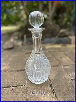 Vintage Atlantis Crystal Decanter with Stopper, 10 1/4