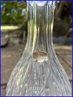 Vintage Atlantis Crystal Decanter with Stopper, 10 1/4