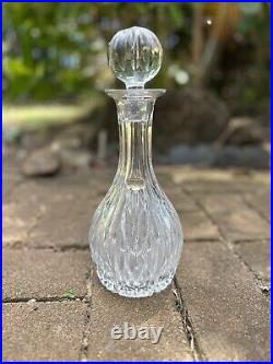 Vintage Atlantis Crystal Decanter with Stopper, 10 1/4