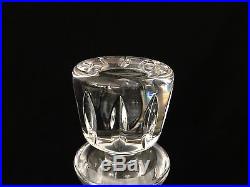 Vintage Atlantis Cut Crystal Glass Wine Decanter withStopper, Signed, 11 1/4 Tall